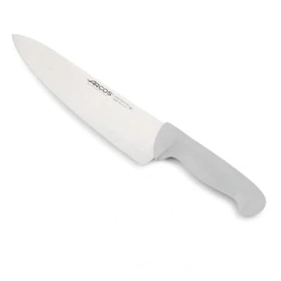 Imagen de Arcos Serie 2900 Cuchillo Cocinero Ancho Hoja de Acero Inoxidable NITRUM 250 mm Mango inyectado en Polipropileno Color blanco