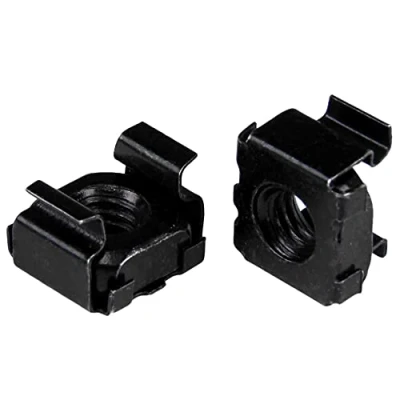 Imagen de StarTech.com Paquete de 50 Tuercas Enjauladas M6 Color Negro Cage Nuts para Armarios y Racks Servidores
