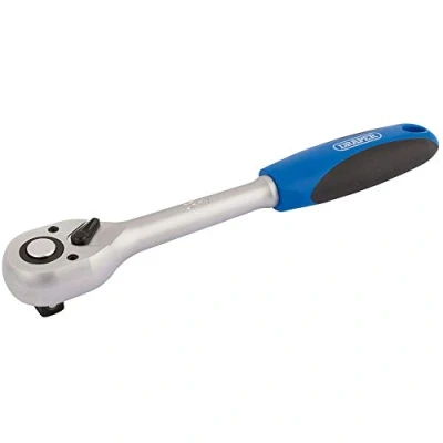 Imagen de Draper 16429 Trinquetes reversibles de agarre suave, 1/2 pulgadas, 72 dientes, 5 cm x 4,2 26 cm, azul