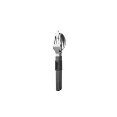 Imagen de Mepal Juego de cubiertos 3 piezas Silueta Apta para lavavajillas Vajilla Cuchillo, tenedor y cuchara con soporte Nordic black