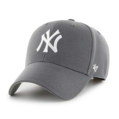 Imagen de &#039;47 MLB New Yankees MVP Gorra de béisbol unisex, gris oscuro, Talla única