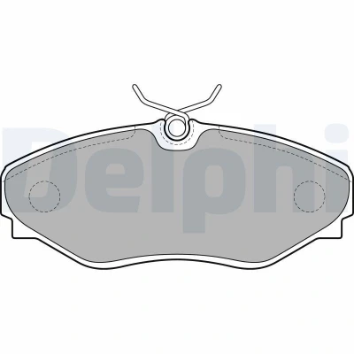 Imagen de DELPHI LP1767 Juego de pastillas freno no preparado para indicador desgaste Chapa antichirridos sin accesorios RENAULT: ESPACE 3, Avantime