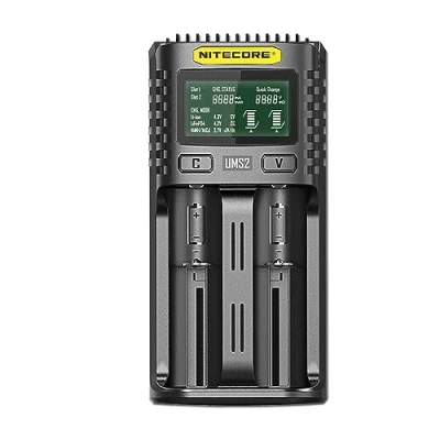 Imagen de Nitecore UMS2 Cargador Universal para Adultos (2 Puertos, 152 x 73 40 cm), Color Negro