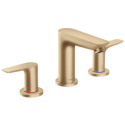 Imagen de hansgrohe Talis E Grifo de lavabo (3 agujeros, altura 150 mm, acabado bronce cepillado)