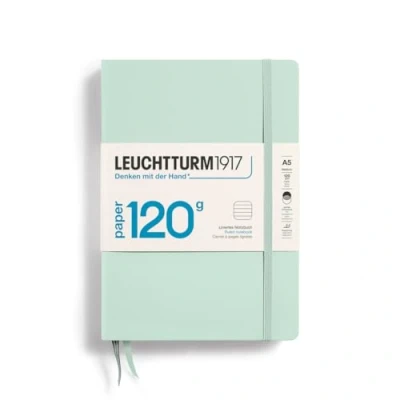 Imagen de LEUCHTTURM1917 370345 Libreta de notas Medium (A5), EDITION 120, Tapas duras, 203 páginas numeradas, Mint Green, Lineas