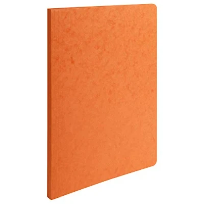 Imagen de Exacompta 11517H Pack de 50 subcarpetas en cartulina brillo 400 g/m² extensión lomo 15 a 35 mm certificadas FSC® dimensiones 24 x 32 cm para documentos formato A4 color naranja