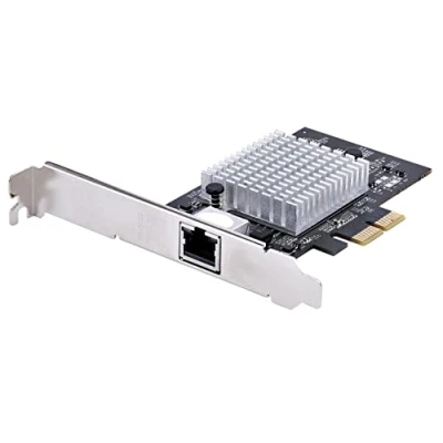 Imagen de StarTech.com Tarjeta PCIe Adaptadora de Red 1 Puerto RJ45 10Gb para PC o Servidor, PCI Express Ethernet 6 Velocidades Compatible con Tramas Jumbo, 10GBASE T/NBASE T (ST10GSPEXNB2)