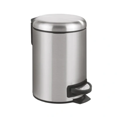 Imagen de Wenko Cubo con Pedal de Acero Fino para cosmética Leman Easy Close 3 l