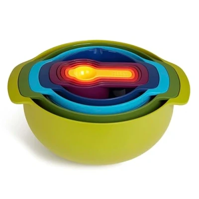 Imagen de Casdon Joseph Nest Colorido Set de preparación Alimentos para niños a Partir 3 años ¡Incluye 9 Utensilios Diferentes tamaños!