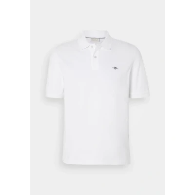 Imagen de GANT Reg Emb Archive Shield Polo Camisa, Blanco, M Hombres
