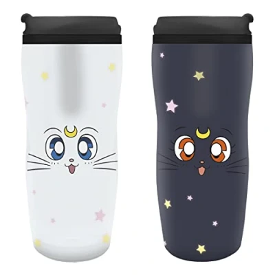 Imagen de ABYSTYLE SAILOR MOON Taza de viaje Luna &amp; Artemis