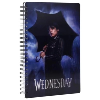 Imagen de SD TOYS Libreta Efecto 3D Lluvia Wednesday