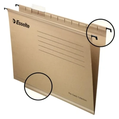 Imagen de Esselte Juego de 50 Carpetas Colgantes A4 Reciclable, 34,5 x 24 cm