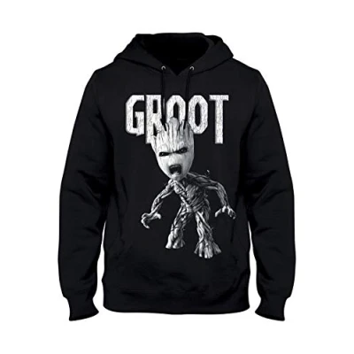 Imagen de cotton division Megugamsw133 Sudadera con Capucha, Negro, XXL para Hombre