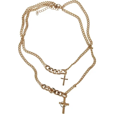 Imagen de Urban Classics Cross Collar goldcoloured, Talla: One Size, Gold coloured