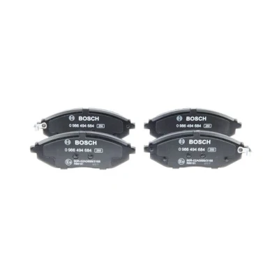 Imagen de BOSCH 0 986 494 684 Juego de pastillas freno Low Metallic con avisador acústico desgaste Chapa antichirridos CHEVROLET: Spark