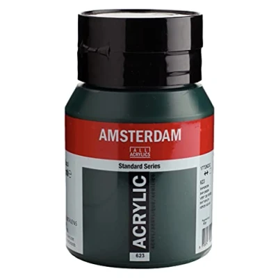 Imagen de Amsterdam Standard Series Colores Acrílicos Bote 500 ml Verde Vejiga 623 (17726232)
