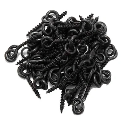 Imagen de Fransande 50 piezas de tornillos boilie carpa con anillo sólido herramienta cebo para
