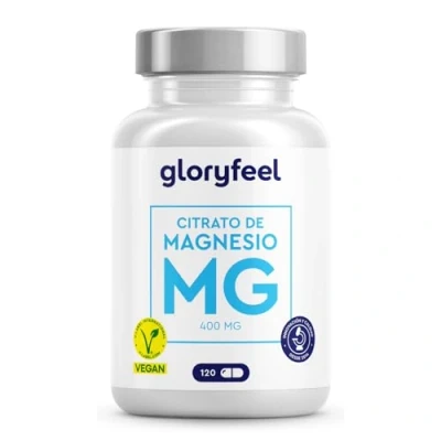 Imagen de Citrato de Magnesio en Cápsulas Elemental y Alta Dosis 120 Dicitrato Tri altamente biodisponible Vegano, probado laboratorio sin aditivos