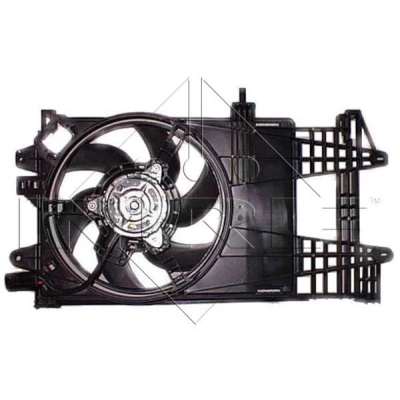 Imagen de NRF 47249 Ventilador de radiador 315 12 160 con bastidor (armazón) FIAT: Punto II Hatchback