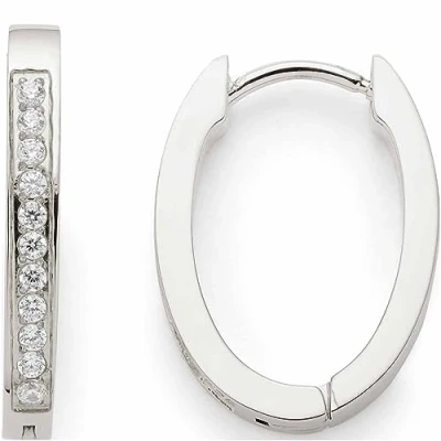 Imagen de Leonardo Jewels Ronia Beauty&#039;s 023245 Juego de pendientes aro pequeños Acero inoxidable plateado con cierre plegable y circonitas, 0.2, inoxidable, No es una piedra preciosa