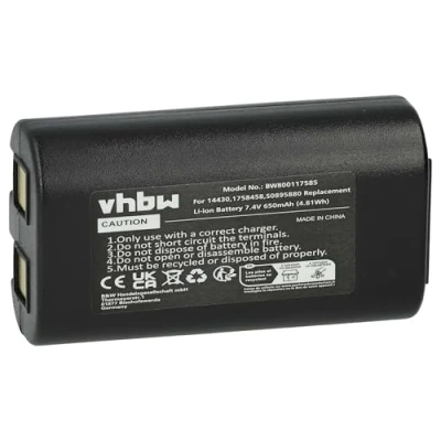 Imagen de vhbw Batería Recargable Compatible con Dymo LabelManager 260, 260P, 280, PnP copiadora, escáner, Impresora Etiquetas (650 mAh, 7,4 V, Li Ion)