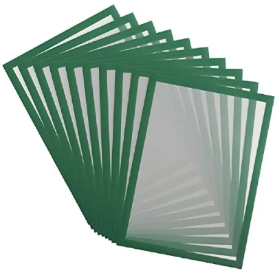 Imagen de Djois made by Tarifold 195235 Magneto PRO 10 Marco Informativo Magnético A4 para Documentos, Avisos, Cartel, Intercambio e Inserción Rápida Dorso imantado superficies metálicas, Verde, u.