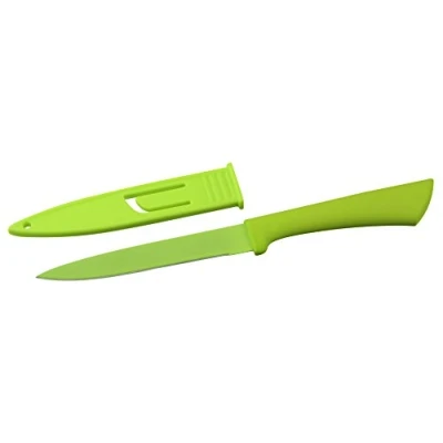 Imagen de Nirosta Cuchillo Multiuso 12 24Cm, polipropileno revestimiento TPR, acero inox, color verde. 1 ud.