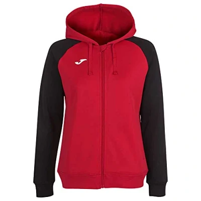 Imagen de Joma Mujer Sudadera con Capucha, Rojo Negro, XXL