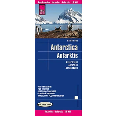 Imagen de Antártida 1: 8.000.impermeable: Landkaart Schaal 1 : 8.000.000 (Reise Know How kaarten)