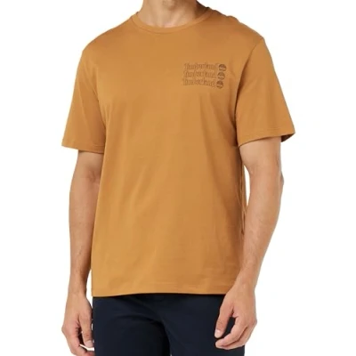 Imagen de Timberland Short Sleeve tee 2 Tier3 Camiseta, Wheat Boot, XL para Hombre