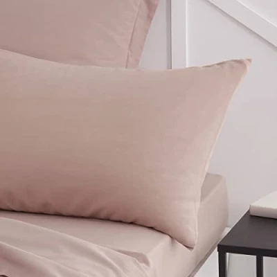 Imagen de TODAY Essential Juego de 2 Fundas Almohada 50 x 70 cm, 100% algodón, Color Rosa