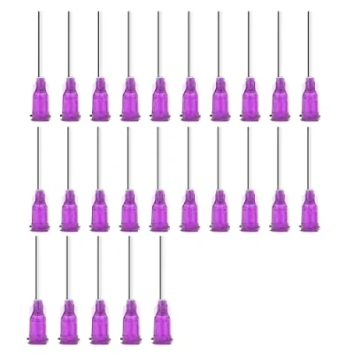 Imagen de jeringa de plástico Luer Lock, punta roma 30 G, herramientas medición para medir, brillo labios, relleno líquidos, dispensación, manualidades, aplicador pegamento