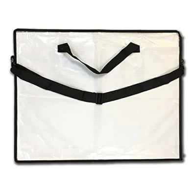 Imagen de ARK A2 36295 Funda de Transporte con Cremallera y Correa para el Hombro asa, PVC, Negro Transparente