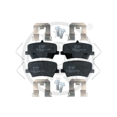 Imagen de OPTIMAL BP 12905 Juego de pastillas freno Eje trasero excl. contacto avisador desgaste con tornillos pinza accesorios VOLVO: XC40
