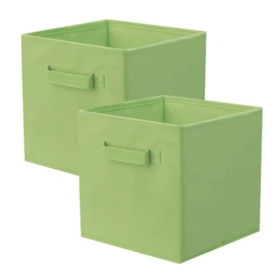 Imagen de Powerking Cesta Plegable de Almacenamiento Ropa Cubos, contenedores y cajones (Verde, 2)