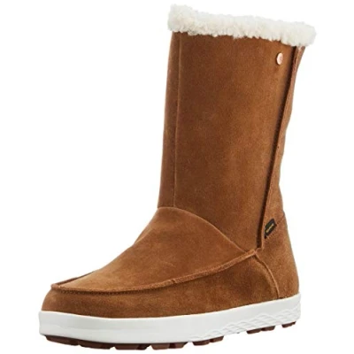 Imagen de Jack Wolfskin Auckland WT Texapore Boot H W, Botas para Nieve Mujer, Desert Brown/White, 39.5 EU