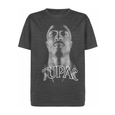 Imagen de Upscale by Mister Tee Tupac Camiseta estampada, Hombre, Talla: XS, Black