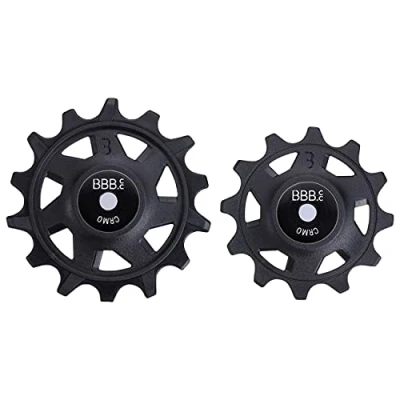 Imagen de BBB Cycling Poleas de cambio Rollerboys Material suizo EMS con mezcla fibra vidrio al 40% Juego casquillos para diferentes sistemas Negro
