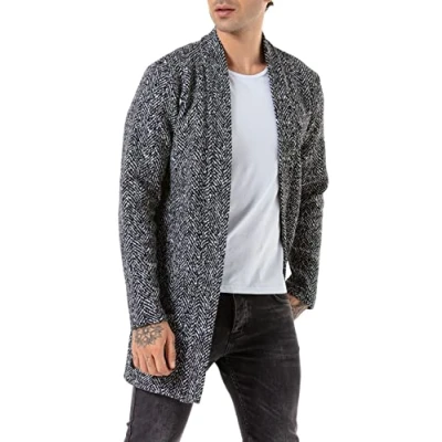 Imagen de RED BRIDGE Cardigan para Hombre Abrigo Capote Gris S