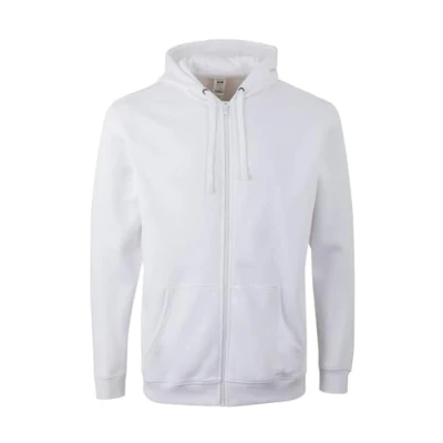 Imagen de Mukua Byron; Sudadera Unisex con Cremallera y Capucha; Color White; Talla M