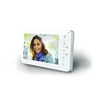 Imagen de SCS Sentinel PMP0006 Monitor de 4 Hilos 7 Pulgadas, Pantalla Interior videoportero, para equipar Varios Apartamentos con un Portero vídeo común, Apertura Bloqueo, colectivo