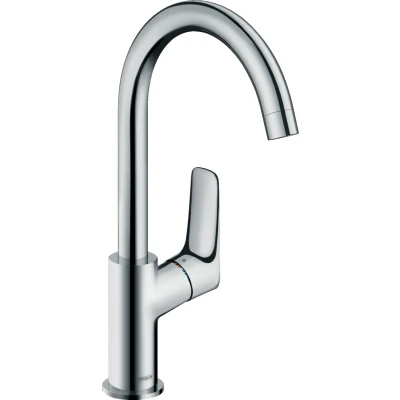 Imagen de Hansgrohe 71130000 Logis grifo de lavabo 210 con caño giratorio 120º y vaciador automático, cromo