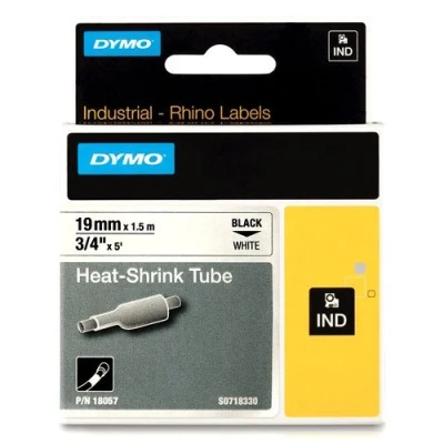 Imagen de DYMO RhinoPRO Heat shrink tubes Cintas para impresoras de etiquetas (D1, 1,9 cm, 1,5m, Caja, 3,4 11,1 cm)