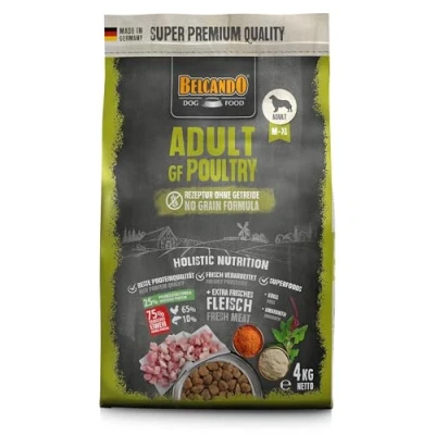 Imagen de Belcando Adult GF Poultry [4 kg] Alimento sin Cereales para Perros Adultos seco Completo a Partir de 1 año Edad