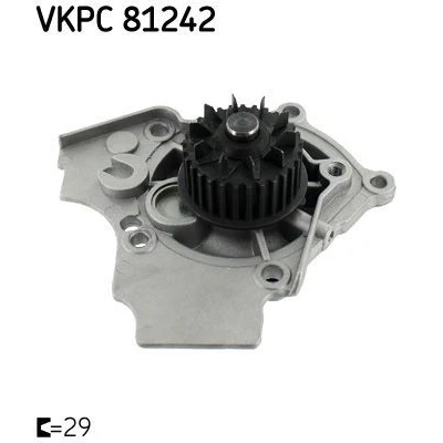 Imagen de SKF VKPC 81242 Bomba de agua 29 con juntas Metal para accionamiento correa poli V AUDI: A5 B8 Sportback, A4 Berlina, Coupé