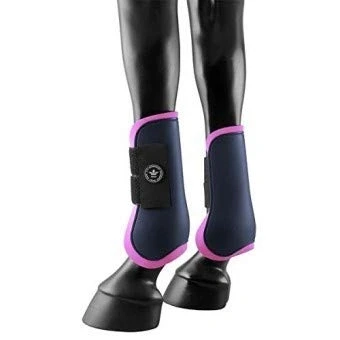 Imagen de PFIFF 102210 Parla Polainas de plástico Resistente a los Golpes, Forro Interior Suave, Color Azul y Rosa