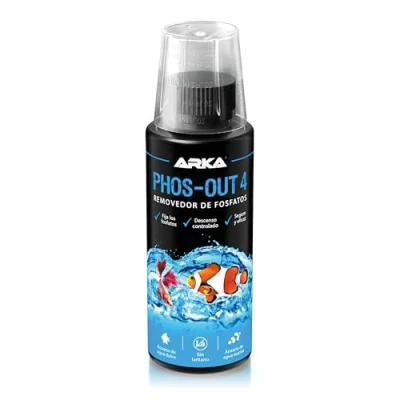 Imagen de MICROBE LIFT Phos out 4 Eliminador de fosfatos líquido para acuarios Agua Dulce y Salada, rápido Seguro, Multicolor, S (PR04US)