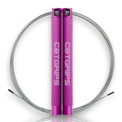 Imagen de CATGRIPS Comba Crossfit, Cuerda Saltar de saltar, Jump Rope, Boxeo, para corda Crossfit Aluminio (Morada)