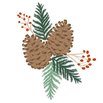 Imagen de Sellos transparentes en capas Sizzix, paquete de 8 ramas pino por Lisa Jones 664936 Capítulo 4 2022